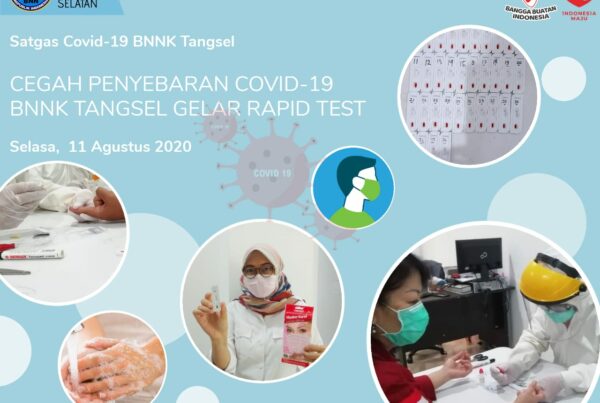 Cegah Penyebaran Covid-19, BNNK Tangsel Gelar Rapid Test
