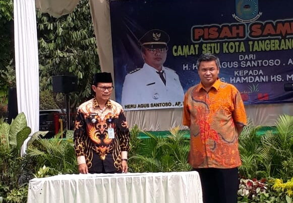 BNN Kota Tangerang Selatan Hadiri Sertijab dan Pisah Sambut Camat Setu
