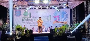 BNN Kota Tangerang Selatan Hadiri Peringatan Maulid Nabi Muhammad ﷺ dan Malam Tasyakuran HUT Ke-11 Kota Tangerang Selatan tingkat Kecamatan Setu