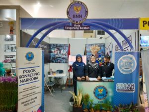 BNN Kota Tangerang Selatan Hadir di Pameran Pembangunan Dalam Rangka Memperingati HUT Ke-11 Kota Tangerang Selatan