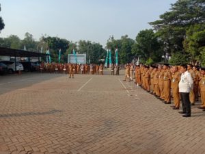 BNN Kota Tangerang Selatan ikuti Apel Gabungan di Lingkungan Perkantoran Setu
