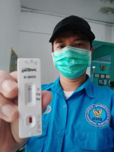Cegah Penularan Covid-19, Personil BNN Kota Tangsel mengikuti Rapid Test Covid-19