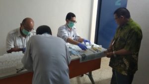 Sosialisasi P4GN dan Test Urine kepada Pegawai BATAN Kawasan Nuklir Serpong Lakukan