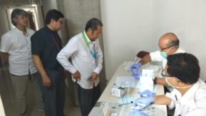 Sosialisasi P4GN dan Test Urine kepada Pegawai BATAN Kawasan Nuklir Serpong Lakukan