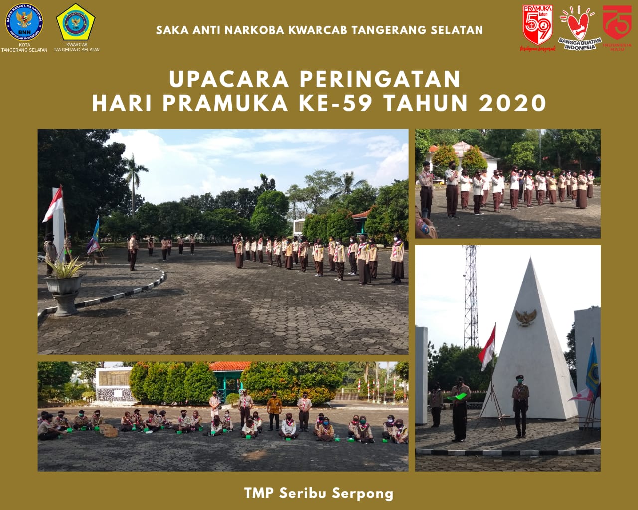 Saka Anti Narkoba Kwarcab Tangsel Peringati Hari Pramuka Ke-59