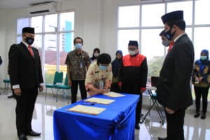 Acara Pengambilan Sumpah dan Pelantikan Pejabat Eselon IV di Lingkungan BNN Kota Tangerang Selatan