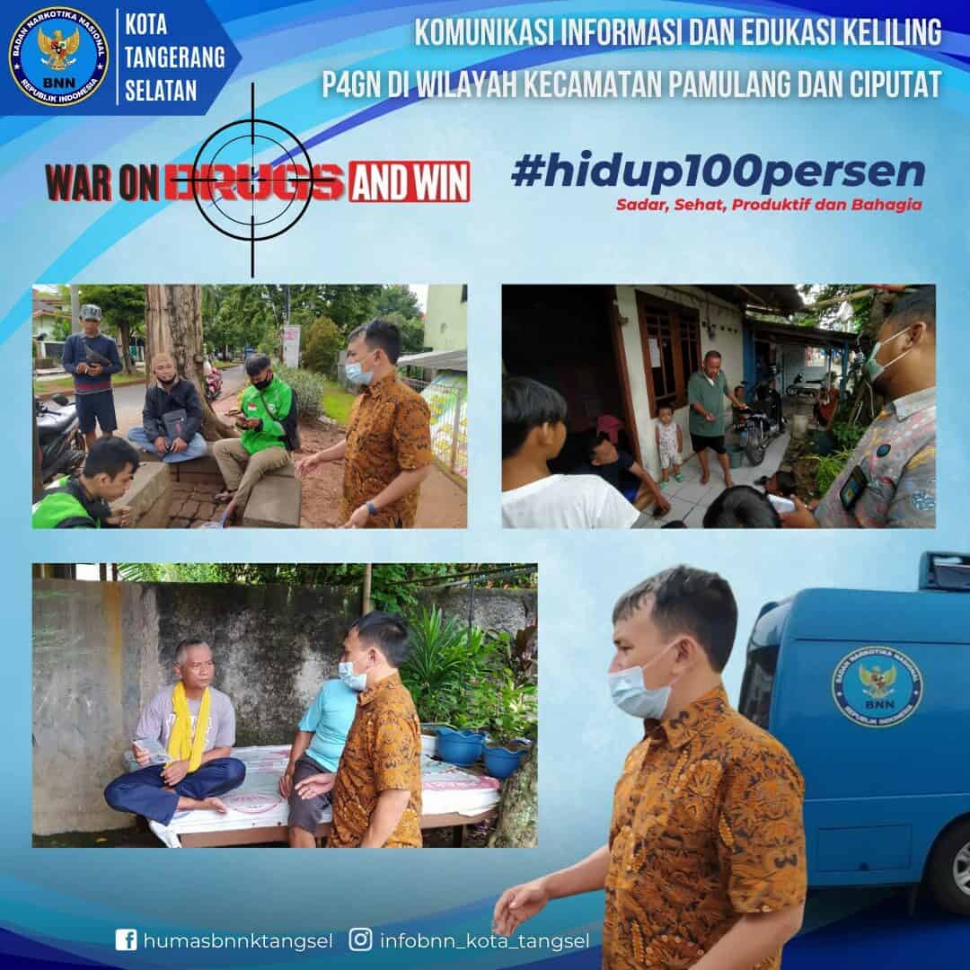 Komunikasi, Informasi dan Edukasi (KIE) P4GN Keliling di Wilayah Kecamatan Pamulang dan Ciputat