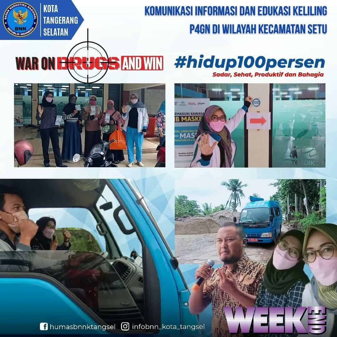Komunikasi, Informasi dan Edukasi (KIE) P4GN Keliling di Wilayah Kecamatan Setu