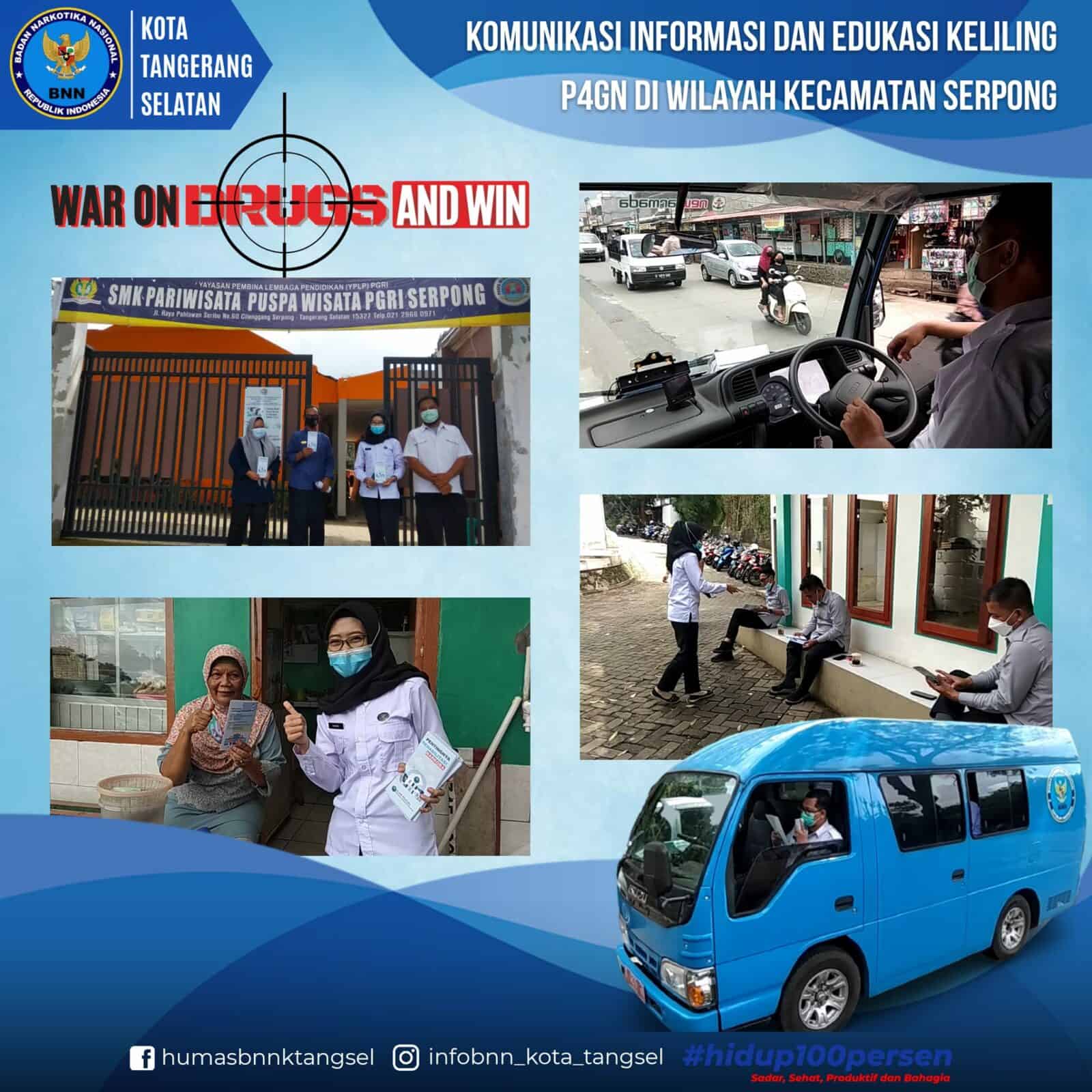 Komunikasi, Informasi dan Edukasi (KIE) P4GN Keliling di Wilayah Kecamatan Serpong Utara