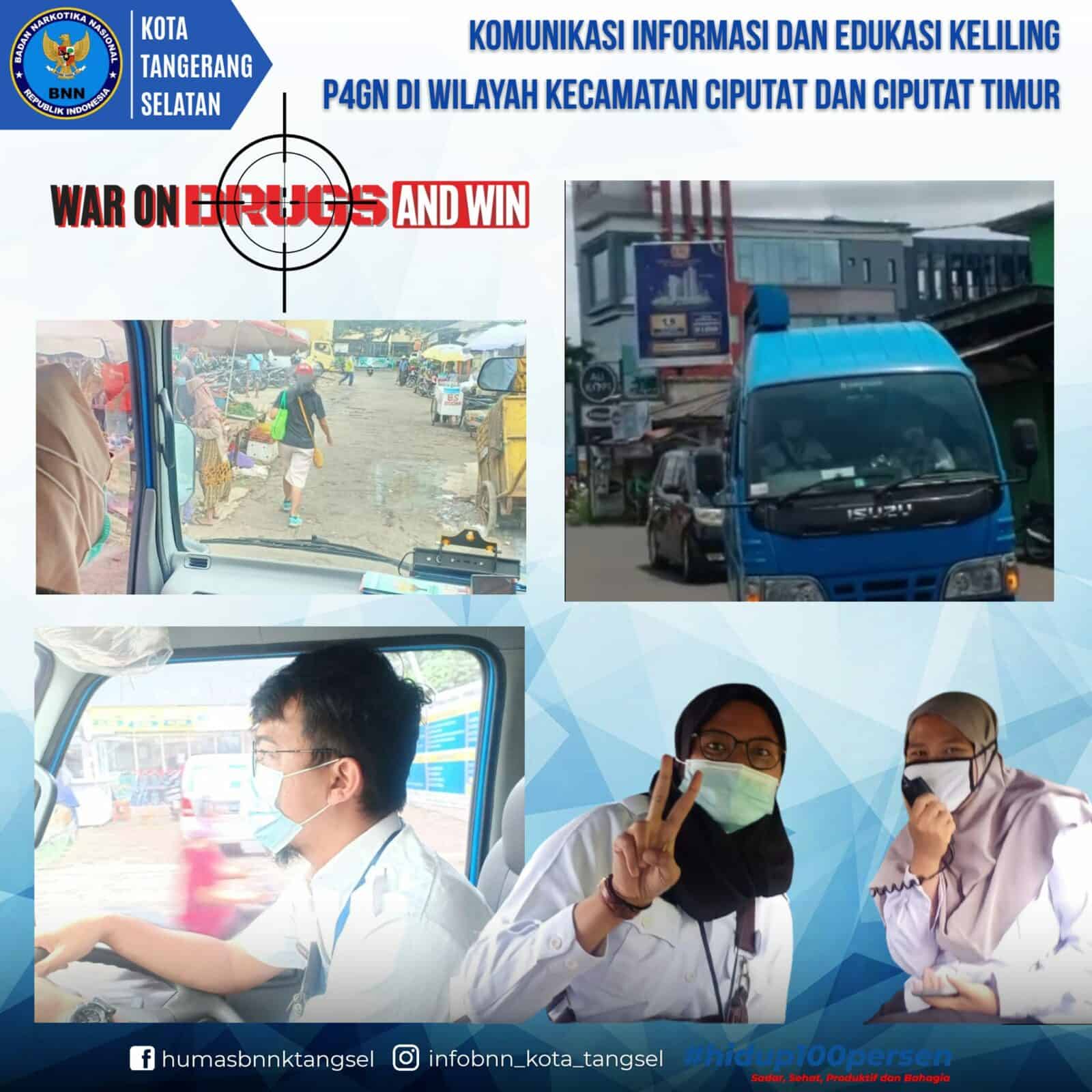 Komunikasi, Informasi dan Edukasi (KIE) P4GN Keliling di Wilayah Ciputat dan Ciputat Timur