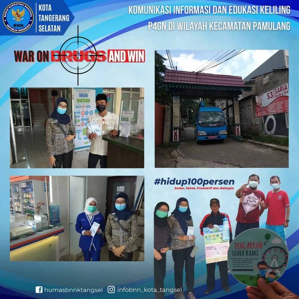 Komunikasi, Informasi dan Edukasi (KIE) P4GN Keliling di Wilayah Kecamatan Pamulang