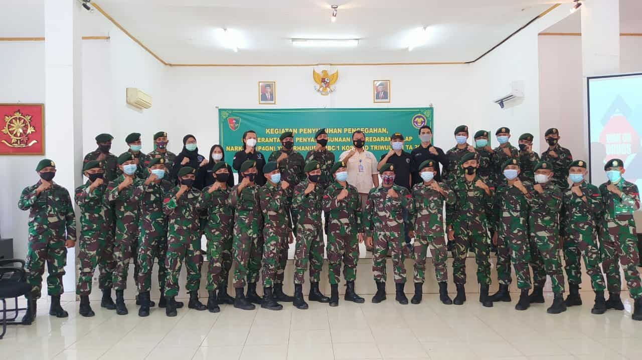 Sinergitas BNN Kota Tangerang Selatan dengan Batalyon Arhanud 1/PBC/1 Kostrad, Ciptakan Prajurit TNI Bersih Dari Penyalahgunaan Narkoba