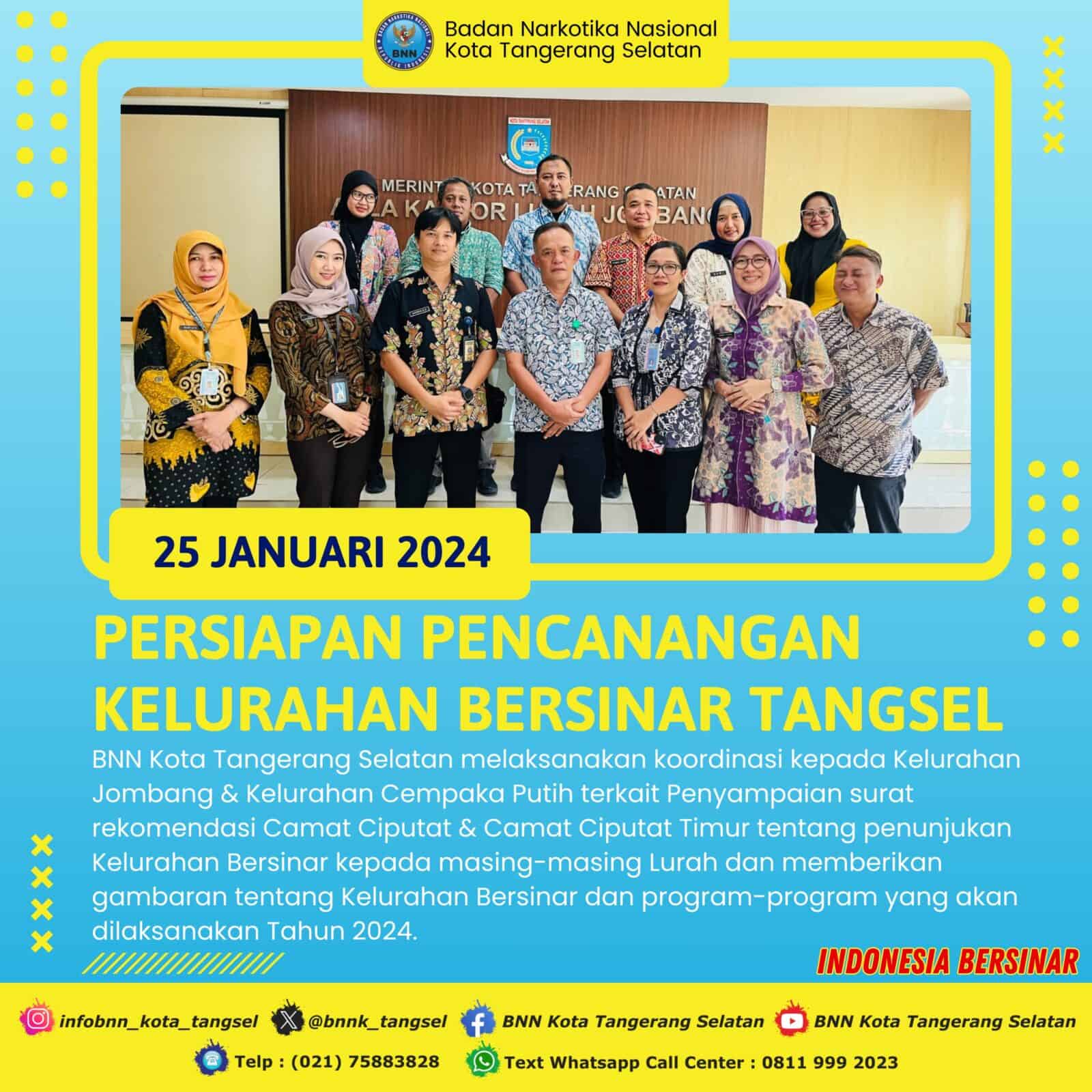 Persiapan Pencanangan Kelurahan Bersinar Tangsel Persiapan Pencanangan Kelurahan Bersinar Tangsel
